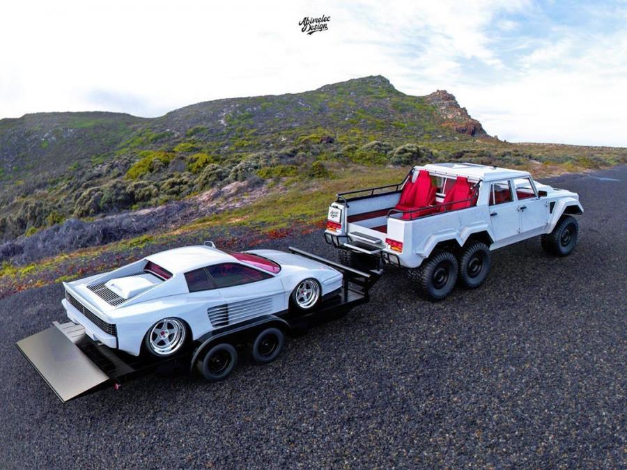  Lamborghini LM002 6x6 by Abimelec Arellano 2019 года  (фото 4 из 8)